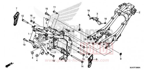 FRAME BODY CB500FAJ de 2018